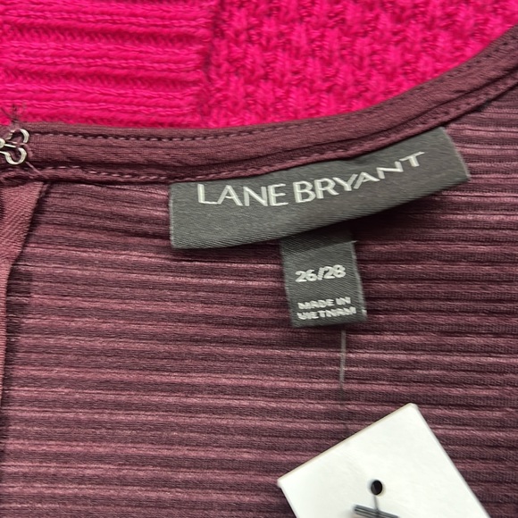 Sz 26/28 Lane Bryant Plum Dress NWT - Picture 7 of 7